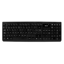 Kit teclado y mouse TEROS TE-4071S, inalámbrico, 2.4 GHz, acabado elegante, negro, español