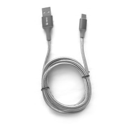 Cable USB TEROS TE-70211W, Tipo A a Tipo C, 3A, 60W Máx, gris