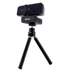 Webcam TEROS TE-9072, 2K, micrófono incorporado, USB 2.0